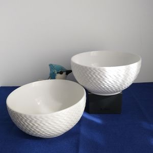 PFALTZGRAFT Winston 2 Set Cereal Bowls Chevon pattern